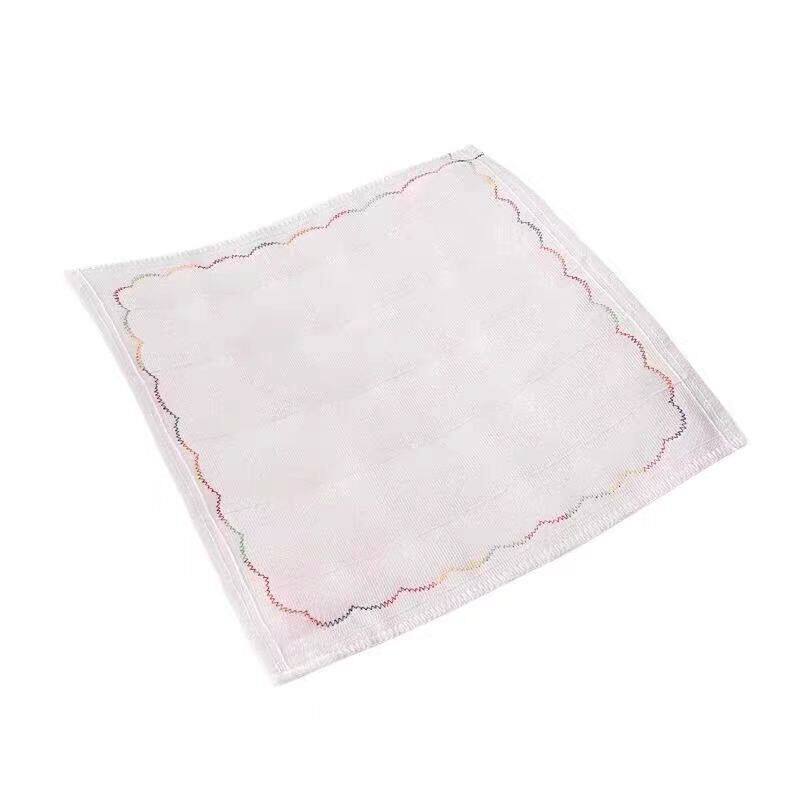 8层彩虹疏油抹布加厚纯棉不沾油厨房专用加厚全棉食品级洗碗布巾