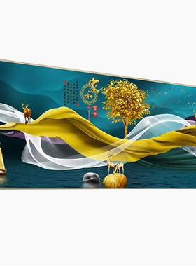 客厅现代简约晶瓷镶钻装饰画