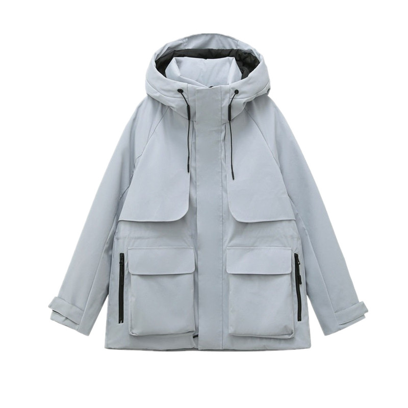 特大码显瘦胖mm羽绒服加厚派克服