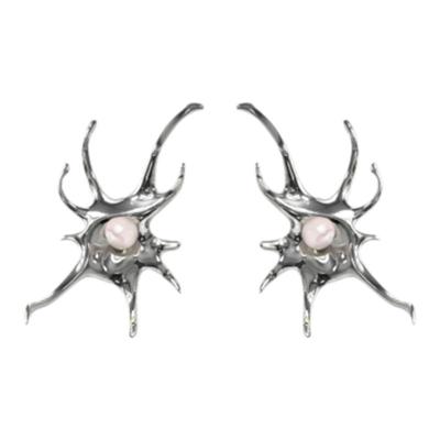 高级感珍珠耳钉PEARLONA巴洛克