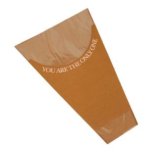 鲜花包装花束包装袋花店玫瑰牛皮纸袋半透明时尚花袋多支套袋