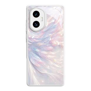 适用荣耀300pro手机壳honor200保护套100新款90的80外壳70后60女50高级感por华为pr0玻璃400轻奢风绚丽羽毛