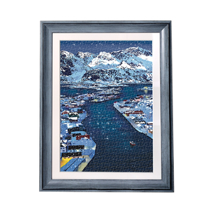 蓝色a3相框空框摆台a4海报展示框照片拼图情侣4k画框挂墙装裱定制