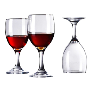 欧式玻璃红酒杯套装高脚杯小号商用酒店葡萄酒杯家用二两白酒杯子