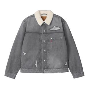 商场同款Levi's李维斯冬暖系列25秋冬新款男仿羊羔绒厚外套004YR