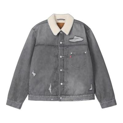 李维斯冬暖男士仿羊羔绒外套