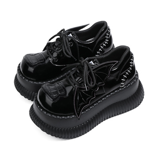 purple tiger【原创】辣妹甜酷厚底鞋2025女新款百搭增高休闲皮鞋