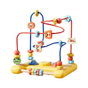 儿童绕珠玩具婴幼儿串珠蒙氏早教百宝箱宝宝益智积木可啃咬1-3岁