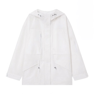 【王艳同款】Fabrique 冰川白90白鹅绒防水控温户外工装羽绒服女