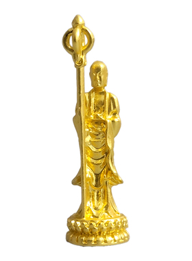 摆个黄铜地藏王菩萨佛像保平安