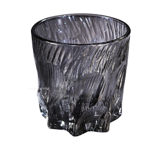 新款威士忌杯品鉴岩石纹杯伏特加酒杯品鉴杯古典喝酒的杯子高级感