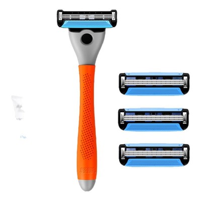 轻锋手动刮胡刀进口三层剃须刀男