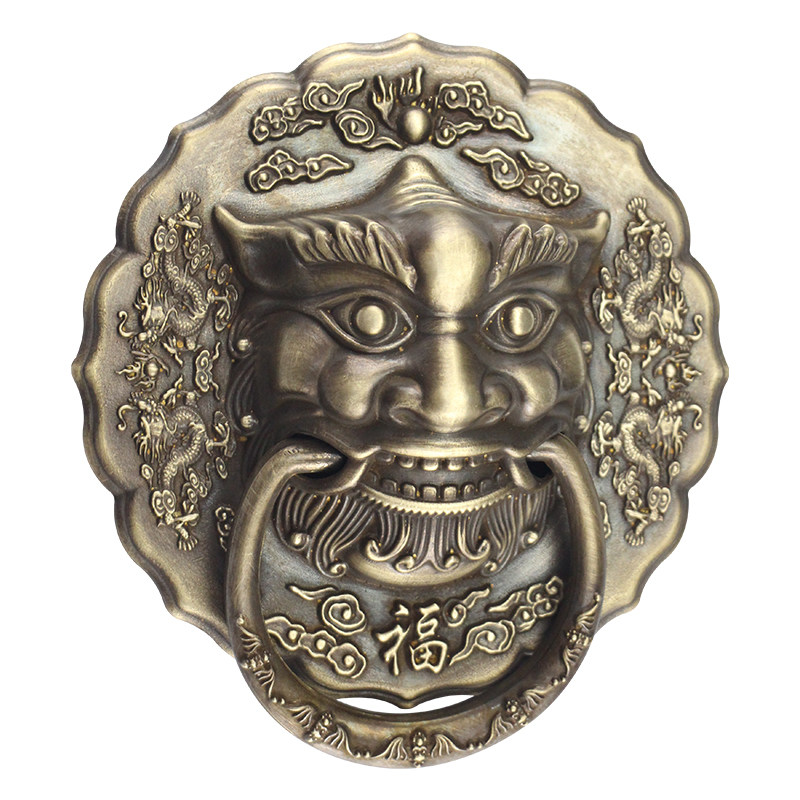 仿古大门兽头纯铜古建狮子头