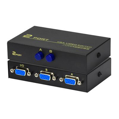 鹏迪VGA2进1出切换分配器