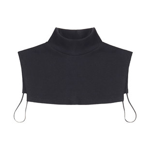 套头秋冬护颈假领子女护胸口保暖半高领毛衣内搭防扎脖子