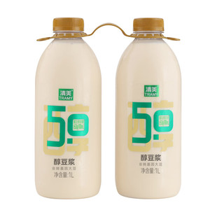 【顺丰】山姆代购清美醇豆浆1L*2瓶非转基因大豆0添加即饮家庭装