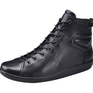 Ecco爱步女鞋秋季单鞋轻便舒适高帮鞋百搭平底休闲鞋 柔酷206523