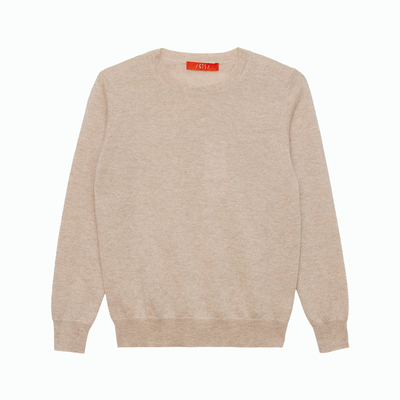 gts新疆天山羊绒2022秋冬新款女士圆领套衫针织衫羊绒衫纯色修身