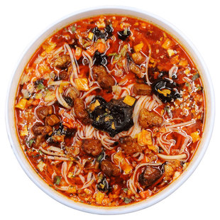 陕西岐山扶风酸汤臊子面干挂面方便面条带调料盒装商用特产待煮面