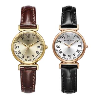 迪士尼正版联名时尚小棕表石英腕表新款小众精致百搭防水手表女生