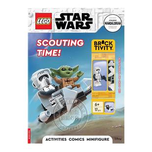 预售英文原版 LEGO?星球大战? 侦察时间活动手册附侦察兵迷你人偶 LEGO? Star Wars?: Scouting Time Activity Book