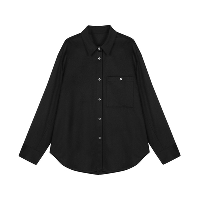 【早秋上新】JNBY/江南布衣秋冬呢大衣含羊绒衬衫领时尚休闲