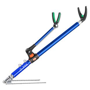 不锈钢炮台支架地插鱼竿支架钓鱼钓箱钓椅用架杆架竿杆架支撑架