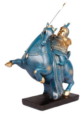 新中式风兵马俑书柜博古架工艺品