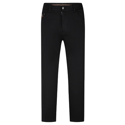 ORRDT黑色直筒修身休闲裤