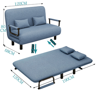 多功能沙发床折叠小户型单人2022新款 双人简易办公室可拆洗两用床