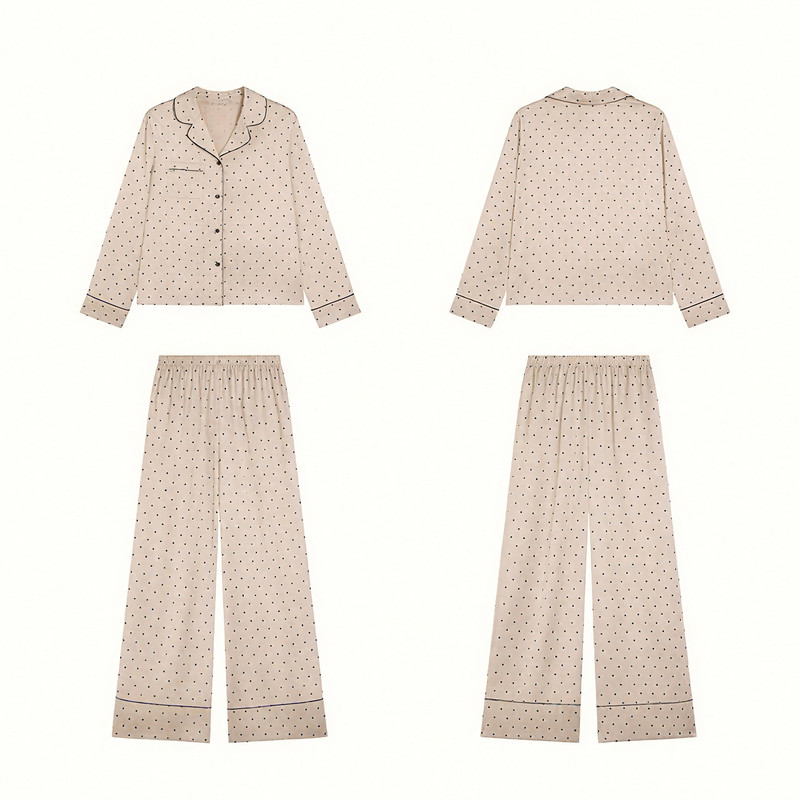 猫人冰丝睡衣女春秋款长袖薄款2026新款高级感真丝绸家居服送女友