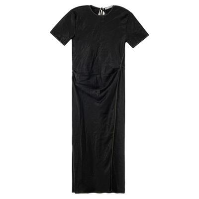 ACNE STUDIOS 秋冬新款女士黑色中长款连衣裙银泰百货精品301574