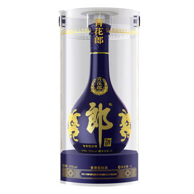 【收藏送礼】郎酒青花郎53度酱香型白酒 1L装 收藏摆柜 宴请送礼