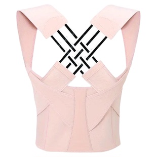 驼背矫正器女成人纠正体态直背部拉伸隐形矫姿带脊柱侧弯开肩神器