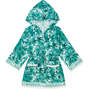 【38开门红】Zimmermann 夏季女童连帽流苏棉质连衣裙