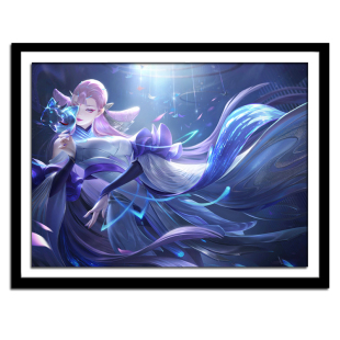 钻石画卡通动漫王者荣耀貂蝉猫影幻舞女孩满钻客厅卧室贴钻十字绣