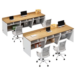 定制德佑贝壳链家房产中介办公桌职员桌23人员工位图文门店桌子