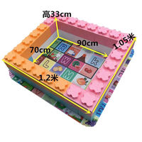 Children's large epp foam building blocks, indoor playground ball pool fences, kindergarten baby assembly toys thumbnail 6