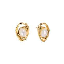 安铂洛利虎眼石纯银耳环