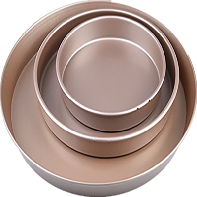 6810寸烤盘不沾粘烤箱金色披萨盘