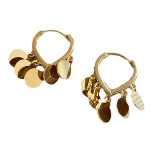 法式亮片流苏耳环女高级感轻奢独特耳圈2026新款爆款气质耳扣耳饰