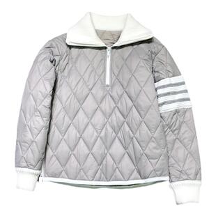 TB棉服四条杠立领男女款加厚羽绒棉外套拉链套头夹克宽松棉袄秋冬