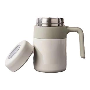 保温杯2024新款茶水分离316不锈钢马克杯家用男女士带把手泡茶杯