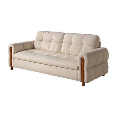 三梦折叠沙发床奶油风可储物