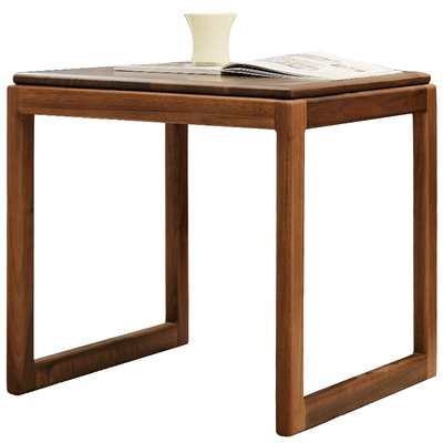 北美黑胡桃木实木小方几沙发边几