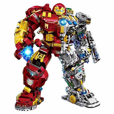 钢铁侠反浩克积木男孩玩具