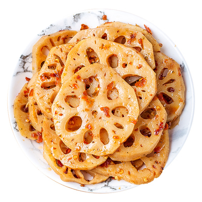 老乖二中鸡脚卤味真空小包装解馋零食香辣莲藕片低脂休闲开袋即食