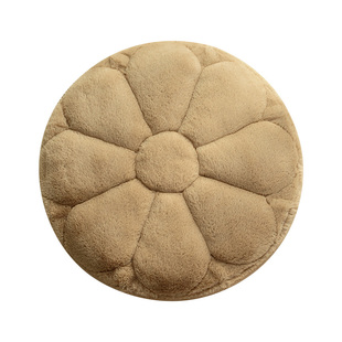 四季圆形椅子垫毛绒家用餐椅垫屁垫办公室久坐座垫加厚保暖椅垫软