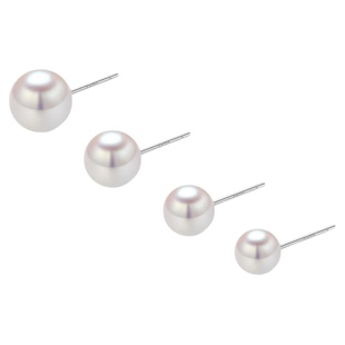 S999纯银针施家仿珍珠耳钉轻奢百搭高级秋冬耳环2026新款爆款耳饰