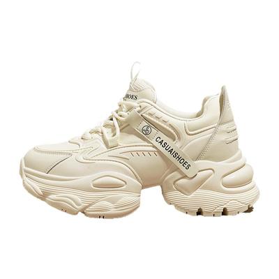 snowelf白色厚底老爹鞋增高动鞋